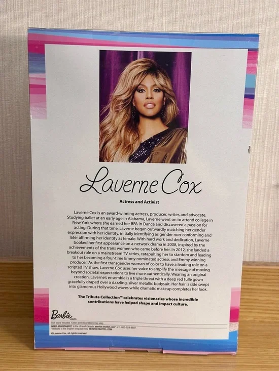 BNIB Collector Barbie Signature Tribute Laverne Cox Made to Move Posable Body - Picture 3 of 6